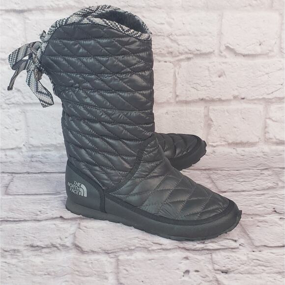 The North Face black puffer boots black size 7 women's - Picture 3 of 13